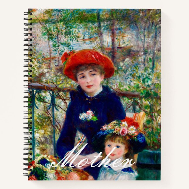 Cuaderno Madre e hijo de Renoir (Anverso)