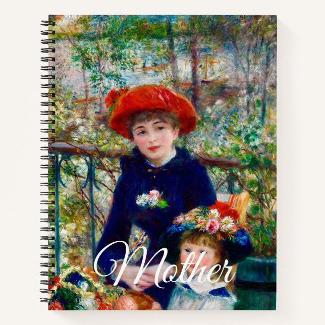 Cuaderno Madre e hijo de Renoir  (Anverso)