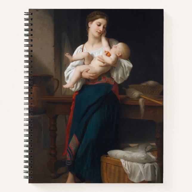 Cuaderno Madre e hijo (por Bouguereau) (Anverso)