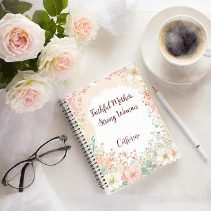 Cuaderno Madre fiel, mujer fuerte personalizada