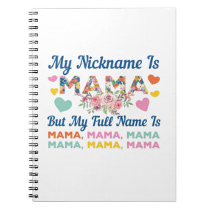 Cuaderno Madre, mi apodo es cumpleaños de mamá