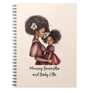 Cuaderno Madre negra y hija personalizadas (2)