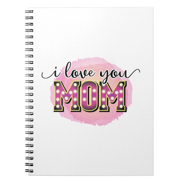 Cuaderno Madre Regalo te amo a mamá (Frente)