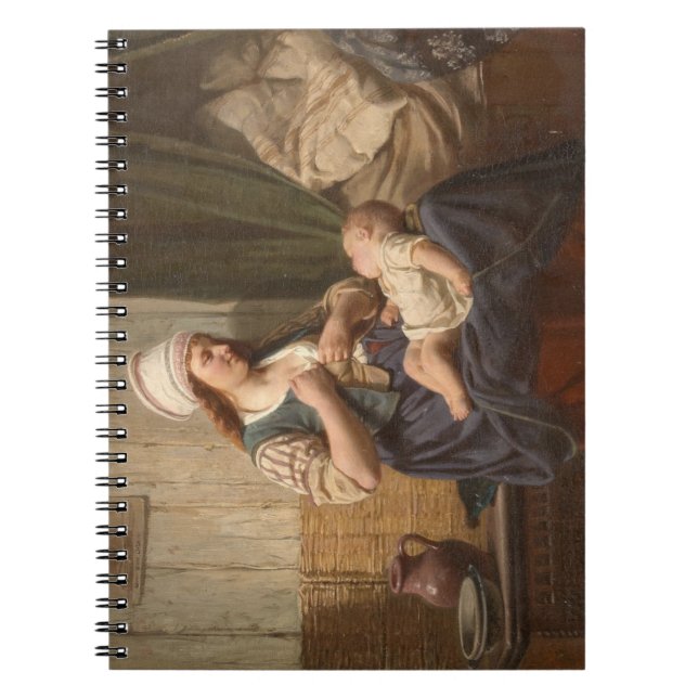 Cuaderno Madre sosteniendo a su hijo (por Rudolf Jordan) (Frente)