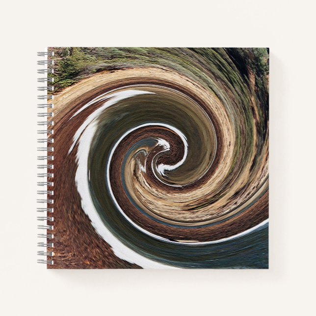 Cuaderno Madre Tierra girando y agua.... (Anverso)