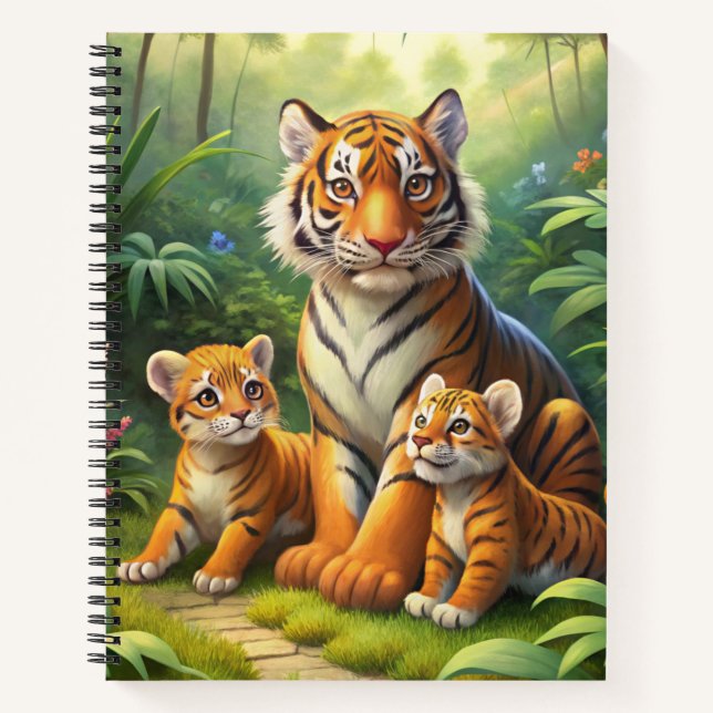 Cuaderno Madre tigre y familia Cubs (Anverso)