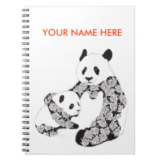 Cuaderno Madre y bebé Cub de la panda