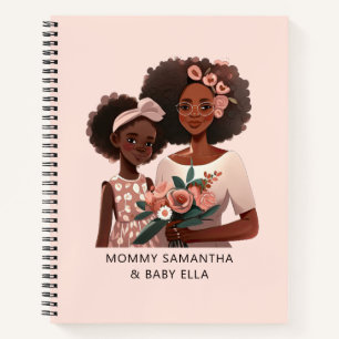 Cuaderno Madre y hija negras personalizadas (12)