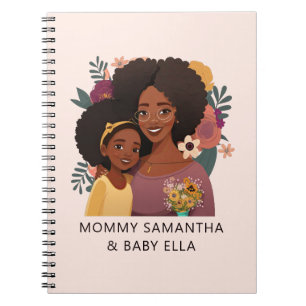 Cuaderno Madre y hija negras personalizadas (14)