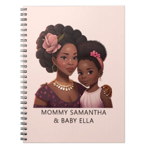 Cuaderno Madre y hija negras personalizadas (15)