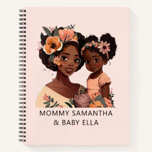 Cuaderno Madre y hija negras personalizadas (16)