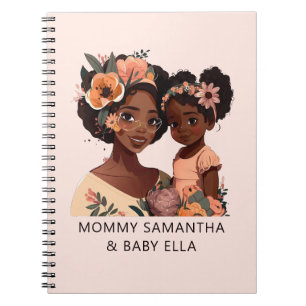Cuaderno Madre y hija negras personalizadas (16)