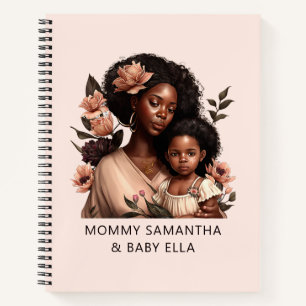 Cuaderno Madre y hija negras personalizadas (21)