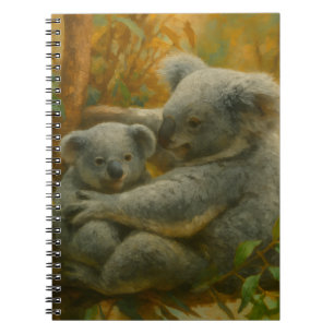 Cuaderno Madre y Joey de Koala en la Canopa de Otoño