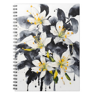 Cuaderno Madreselva - Flores de acuarela