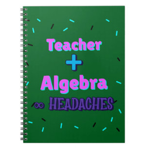 Cuaderno Maestra + Álgebra∞ Enseñanza Math Algebra
