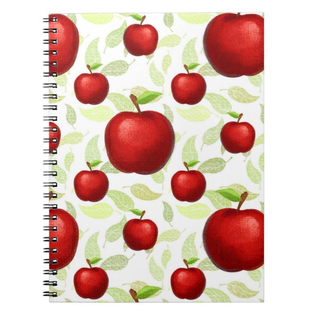 Cuaderno Maestra Apple Tree Patterns Maestra de Arte Preesc (Frente)