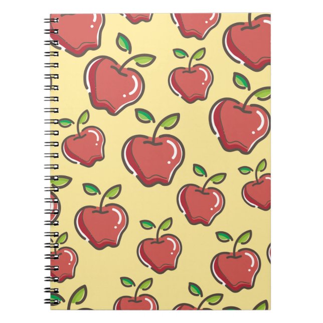 Cuaderno Maestra Apple Tree Patterns Maestra de Arte Preesc (Frente)