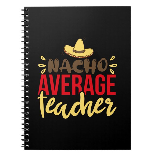 Cuaderno Maestra Art Nacho Promedio de Maestros (Frente)