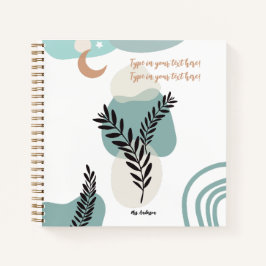 Cuaderno Maestra bohemia aprecia a personalizado moderno