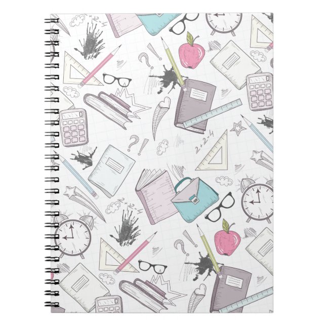 Cuaderno Maestra Bonita de Moda Patrón Escolar (Frente)