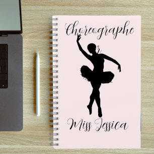 Cuaderno Maestra coreógrafa personalizada Agradecimiento 