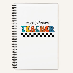 Cuaderno Maestra Cute Retro Verificada