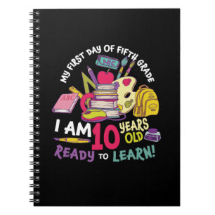 Cuaderno Maestra De 5º Grado Mi Primer Día De Quinto Grado