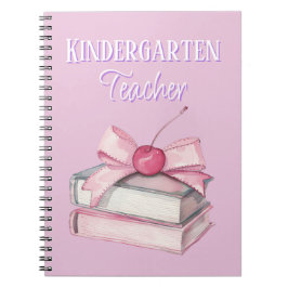 Cuaderno Maestra de jardín de infancia rosa personalizado