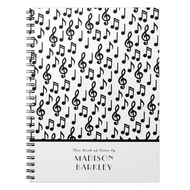 Cuaderno Maestra de Música de Nota de Música (Frente)