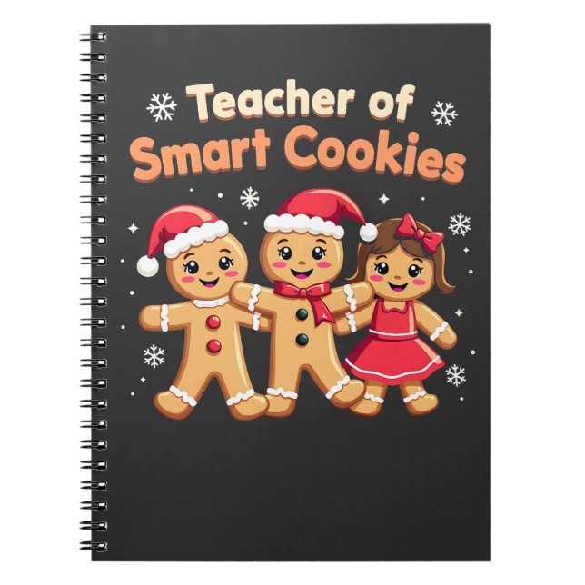 Cuaderno Maestra de Navidades de las cookies inteligentes (Frente)
