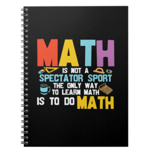 Cuaderno Maestra Matemática No Es Un Deporte Espectador