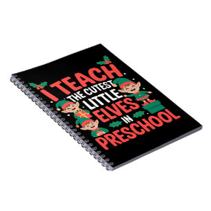 Cuaderno Maestra Navidad Enseño Duendes Más Lindos Preescol
