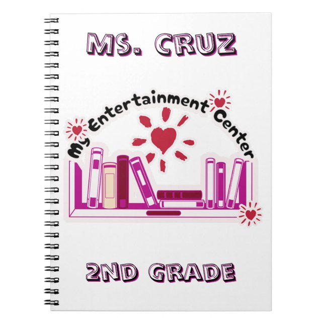 Cuaderno Maestra personalizado de 2º grado Espiral de fotog (Frente)