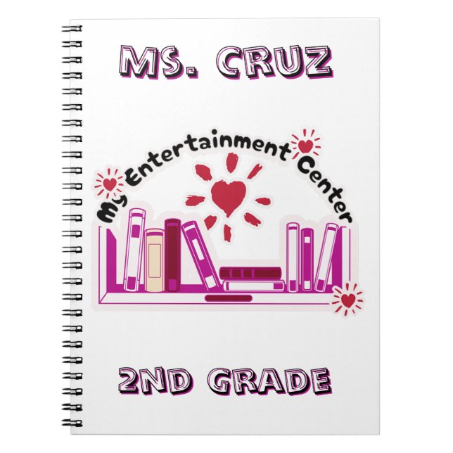 Cuaderno Maestra personalizado de segundo grado (Frente)