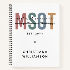 Cuaderno Maestría en ciencias del MSOT en terapia ocupacion