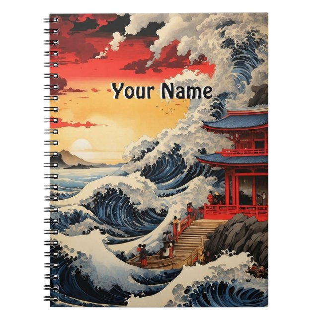 Cuaderno Maestría japonesa en olas (Frente)