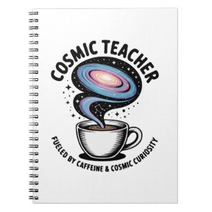 Cuaderno Maestro Cósmico Galaxia Divertida Café y Curiosi