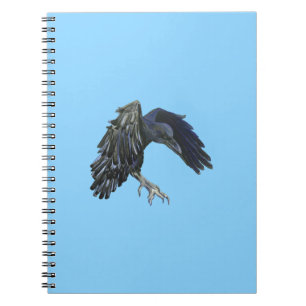 Cuaderno Maestro Cuervo Negro del Tiempo Ilustración Cielo