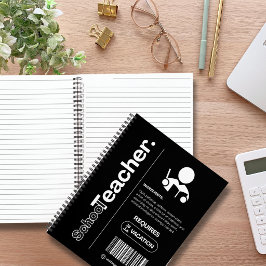 Cuaderno Maestro de Escuela – Humor Divertido de Trabajo, R