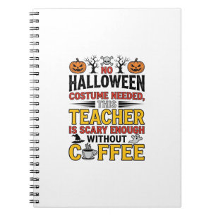Cuaderno Maestro de Halloween Sin Disfraz Necesario Diverti