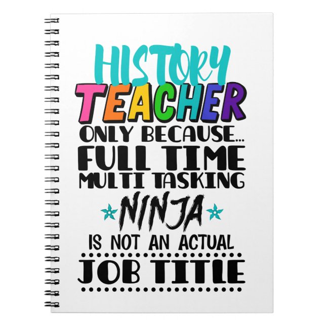 Cuaderno Maestro de historial sólo porque multitarea a tiem (Frente)