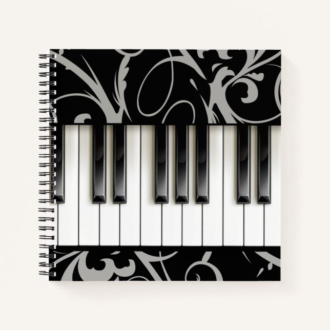 Cuaderno Maestro de instrumentos musicales pianista de tecl (Anverso)