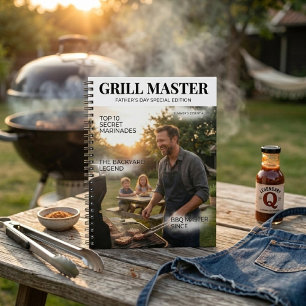 Cuaderno Maestro de la Parrilla Personalizado Día del Padre