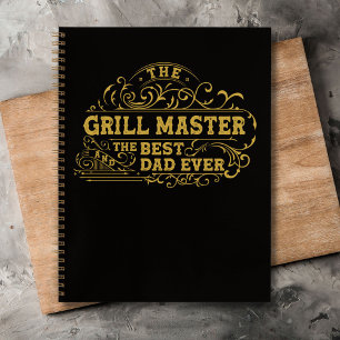 Cuaderno Maestro de la Parrilla y Mejor Papá del Mundo Rece