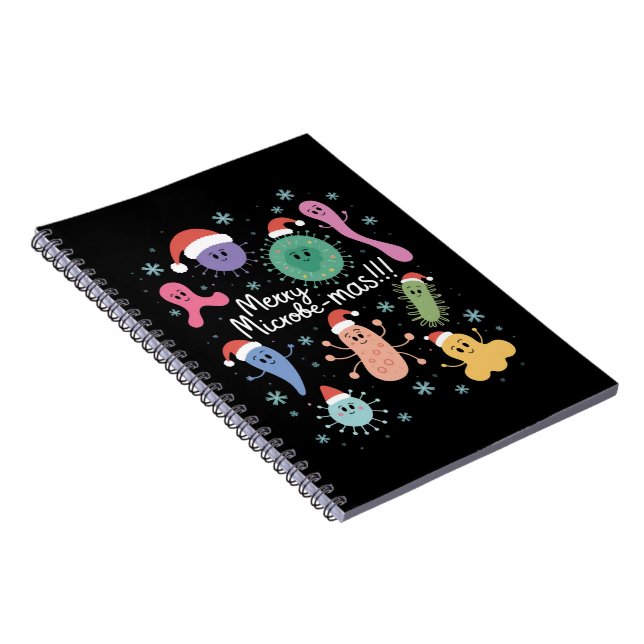 Cuaderno Maestro de Microbiología de Navidad Microbio (Lado Derecho)