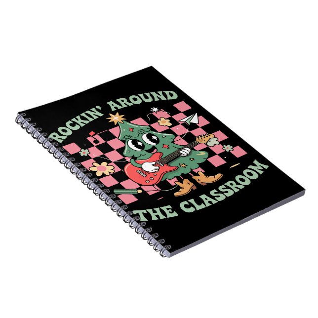 Cuaderno Maestro de Navidad Rockeando Alrededor Del Aula Gr (Lado Derecho)