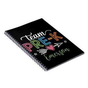 Cuaderno Maestro de Pre-K Preescolar con nombre personaliza