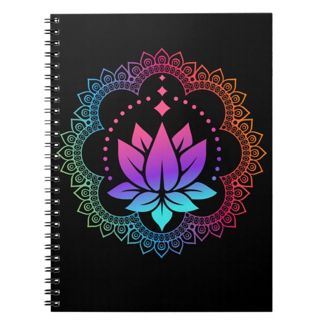 Cuaderno Maestro de Reiki espiritual de Lotus Mandala (Frente)