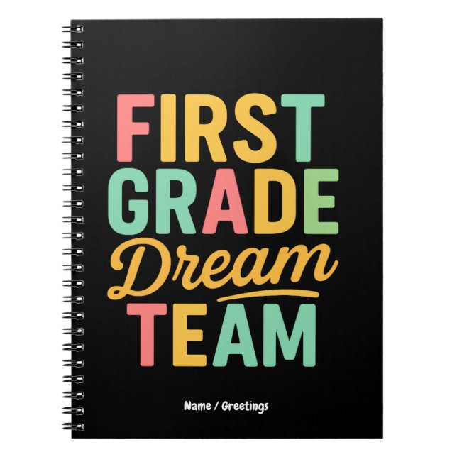 Cuaderno Maestro del Equipo de Ensueño de Primer Grado Regr (Frente)